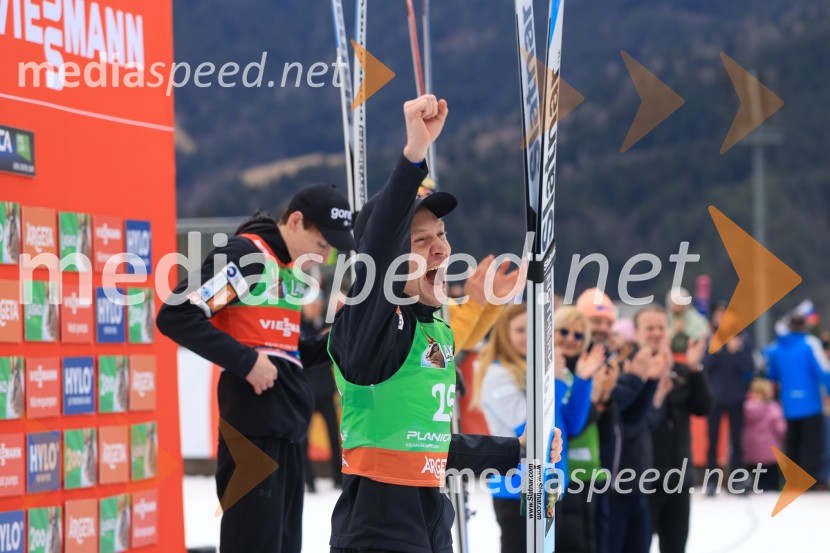  Anže Lanišek, smučarski skakalecDomen Prevc do rekorda, Anže Lanišek do zmage, Planica 2025, nedelja