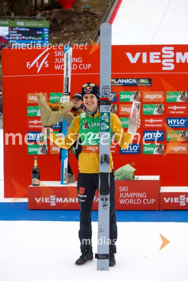 Andreas Wellinger, smučarski skakalec (Nemčija)Domen Prevc do rekorda, Anže Lanišek do zmage, Planica 2025, nedelja