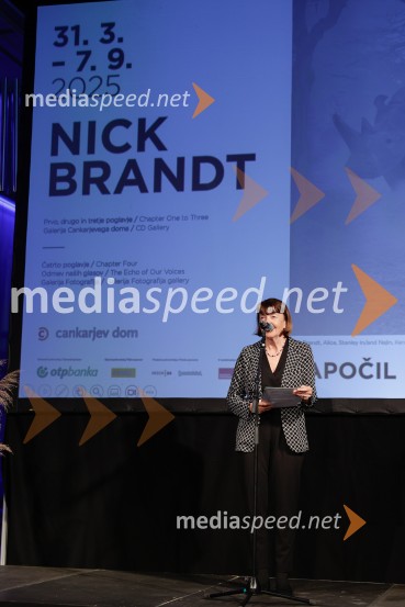 prof. dr. Lučka Kajfež Bogataj, klimatologinja, profesorica na Biotehniški fakulteti v LjubljaniOtvoritev razstave Nicka Brandta, Napočil bo dan