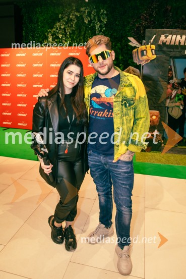  Simona Bračun Rok, Cineplexx;  Klemen Bunderla, radijski voditelj, radio AktualMinecraft: Film, premiera v Cineplexx Ljubljana