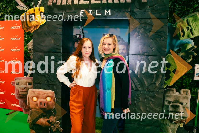  Barbara Vidovič, igralka;  Karin Komljanec, igralkaMinecraft: Film, premiera v Cineplexx Ljubljana
