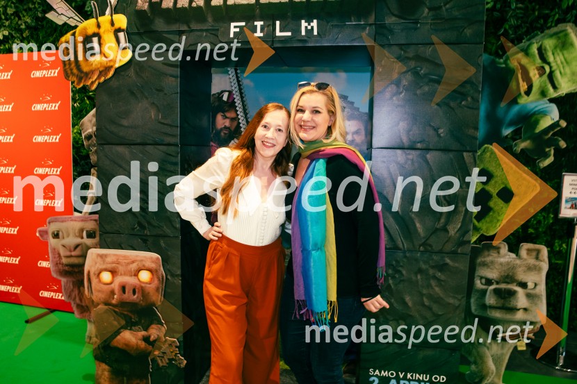  Barbara Vidovič, igralka;  Karin Komljanec, igralkaMinecraft: Film, premiera v Cineplexx Ljubljana
