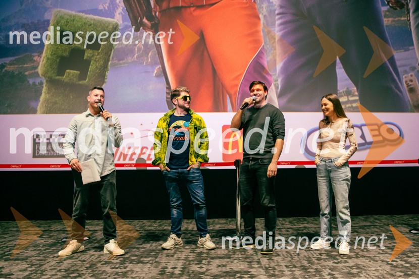  Klemen Bučan, radijski voditelj, stand-up komik, DJ;  Klemen Bunderla, radijski voditelj, radio Aktual;  Mirko Medved, sinhronizator;  Živa MedvedMinecraft: Film, premiera v Cineplexx Ljubljana