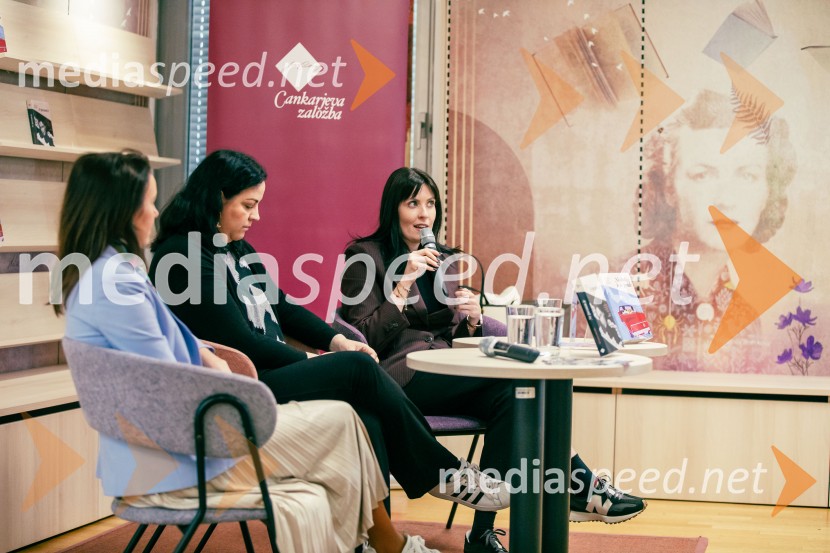  Suzana Zagorc, pisateljica;  Petra Julia Ujawe, novinarka;  Lara Paukovič, pisateljicaPredstavitev novosti v zbirki Razmerja