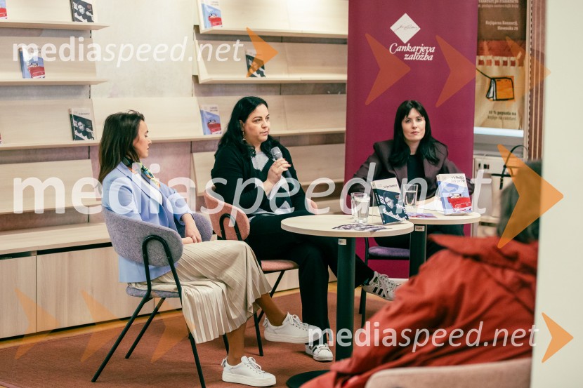  Suzana Zagorc, pisateljica;  Petra Julia Ujawe, novinarka;  Lara Paukovič, pisateljicaPredstavitev novosti v zbirki Razmerja