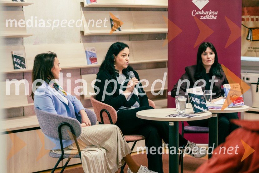  Suzana Zagorc, pisateljica;  Petra Julia Ujawe, novinarka;  Lara Paukovič, pisateljicaPredstavitev novosti v zbirki Razmerja