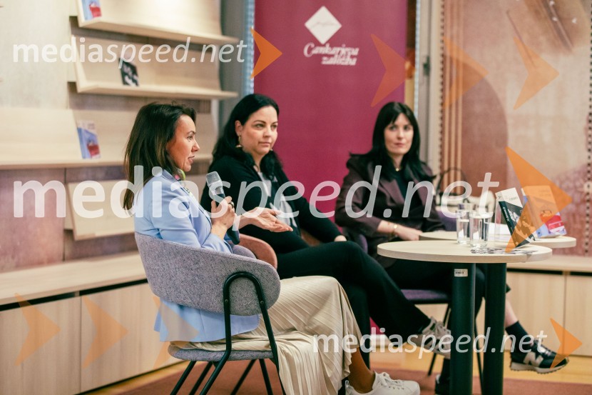  Suzana Zagorc, pisateljica;  Petra Julia Ujawe, novinarka;  Lara Paukovič, pisateljicaPredstavitev novosti v zbirki Razmerja