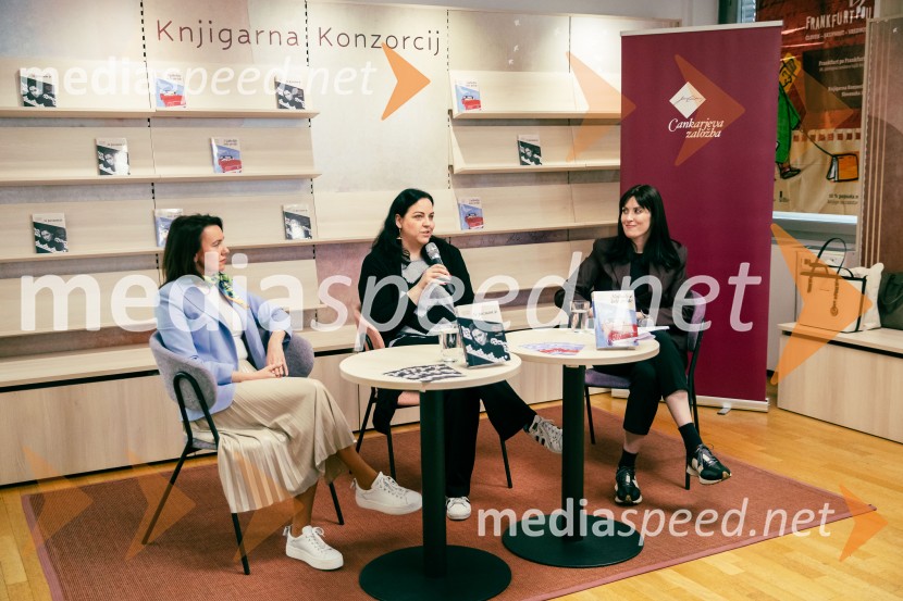  Suzana Zagorc, pisateljica;  Petra Julia Ujawe, novinarka;  Lara Paukovič, pisateljicaPredstavitev novosti v zbirki Razmerja