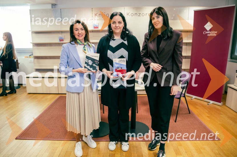  Suzana Zagorc, pisateljica;  Petra Julia Ujawe, novinarka;  Lara Paukovič, pisateljicaPredstavitev novosti v zbirki Razmerja