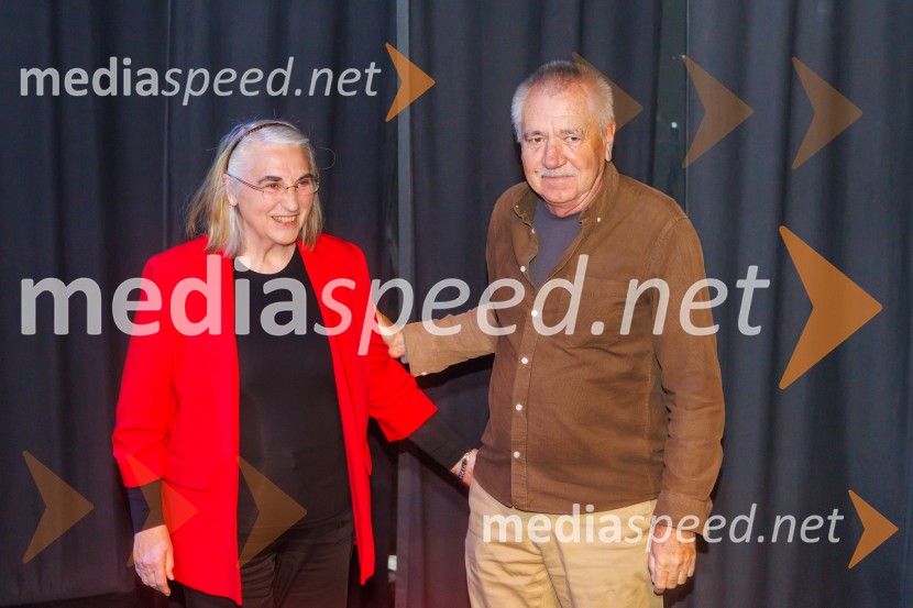 dr. Ljubica Jelušič, poslanka stranke SD;  Tomaž Perovič, direktor informativnega programa in športa Planet TVČetrt stoletja Gledališča Koper