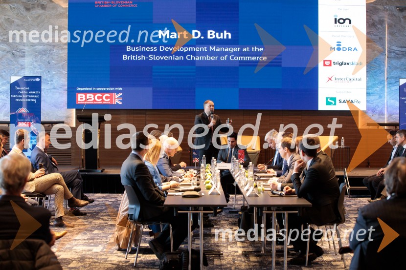  Mart D. Buh, vodja poslovnega razvoja, Britansko-slovenska gospodarska zbornicaČaj z razlogom: Krepitev kapitalskih trgov s pomočjo trajnostne pokojninske reforme