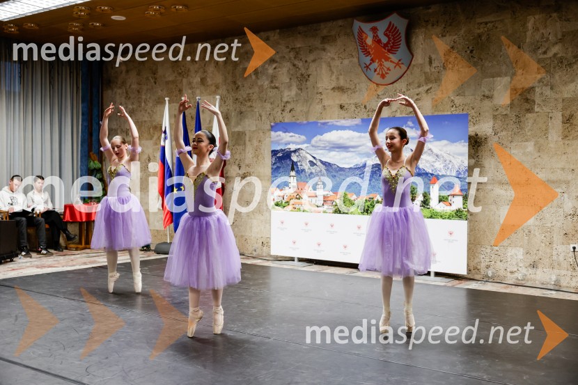 Prireditev Kranj-La Ciotat ob obisku plesalk iz Francije