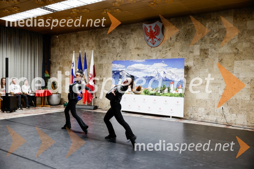 Prireditev Kranj-La Ciotat ob obisku plesalk iz Francije