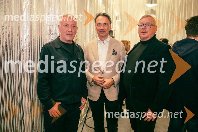  Tomislav Čizmić, predsednik poslovodstva družbe, Telemach Slovenija d.o.o.;  Ivica Buljan, režiser;  Robert Waltl, direktor, Mini teaterTramvaj Poželenje, premiera v SNG Drama Ljubljana
