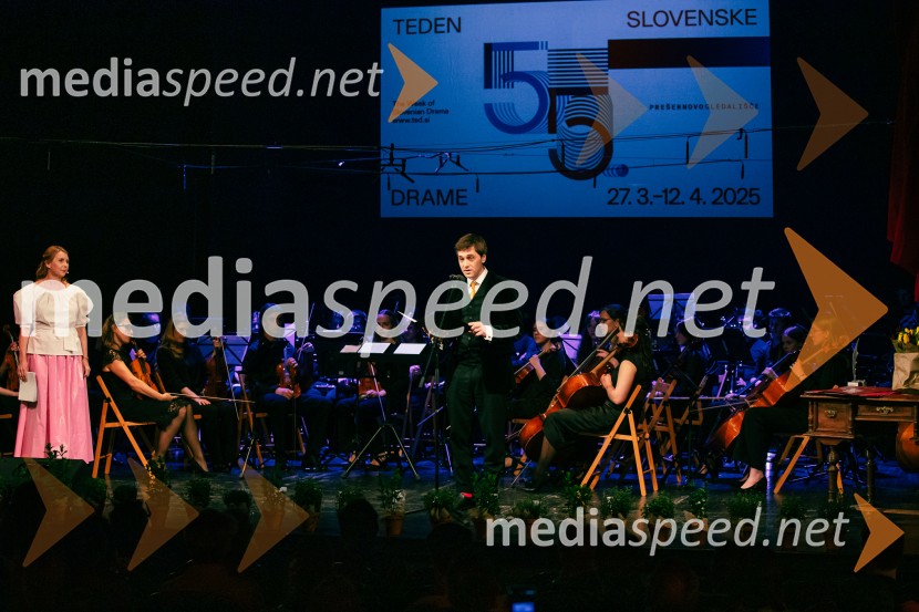  Darja Reichman, igralka;  Rok Bozovičar, direktor, Prešernovo gledališče Kranj 55. Teden slovenske drame, sklepna slovesnost s podelitvijo nagrad