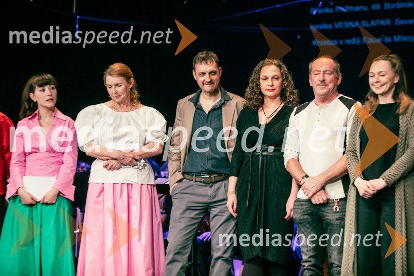  Živa Selan, igralka;  Darja Reichman, igralka;  Blaž Setnikar, igralec;  Gaja Kryštufek Gostiša, poslovna sekretarka, Prešernovo Gledališče Kranj;  Ciril Roblek, inspicient PGK;  ... 55. Teden slovenske drame, sklepna slovesnost s podelitvijo nagrad