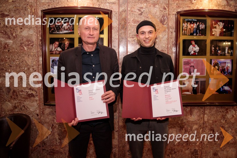  Blaž Lukan, kritik, dramaturg;  Klemen Kovačič, igralec55. Teden slovenske drame, sklepna slovesnost s podelitvijo nagrad