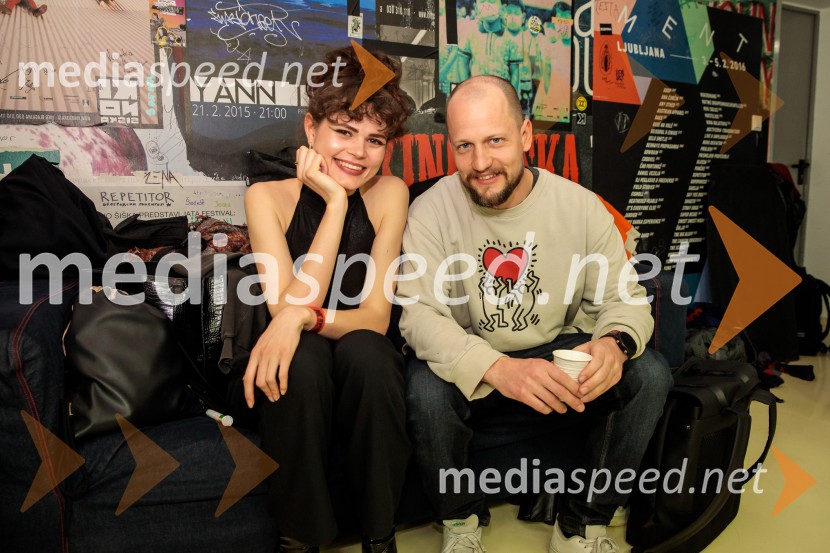  Veronika Železnik, igralka;  Jernej Gašperin, igralecTradicionalni koncert MGL&AGRFT v Kino Šiška