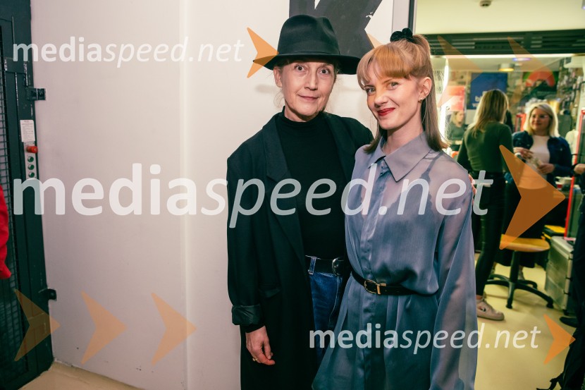  Lena Hribar  Škrlec, igralka;  Barbara Hieng Samobor, direktorica in umetniška vodja MGLTradicionalni koncert MGL&AGRFT v Kino Šiška