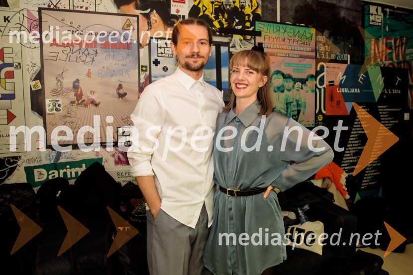   Filip Štepec, igralec;  Lena Hribar  Škrlec, igralkaTradicionalni koncert MGL&AGRFT v Kino Šiška
