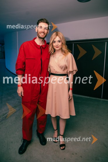  Robert Korošec, igralec;  Lara Wolf Završnik, igralkaTradicionalni koncert MGL&AGRFT v Kino Šiška