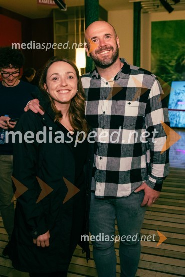  Anja Ramšak, voditeljica, Radio 1;  Matevž HomovecTradicionalni koncert MGL&AGRFT v Kino Šiška