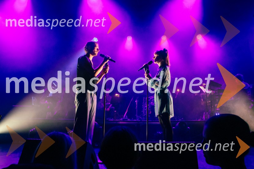   Filip Štepec, igralec;  Lena Hribar  Škrlec, igralkaTradicionalni koncert MGL&AGRFT v Kino Šiška