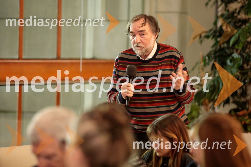  Boris A. Novak, pesnik, pisatelj, prevajalecPredstavitev knjige Ogenj Aleša Štegerja