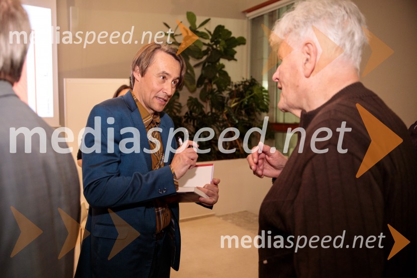  Aleš Šteger, pesnik, pisatelj; dr. Aleksander Bassin, slovenski likovni kritikPredstavitev knjige Ogenj Aleša Štegerja