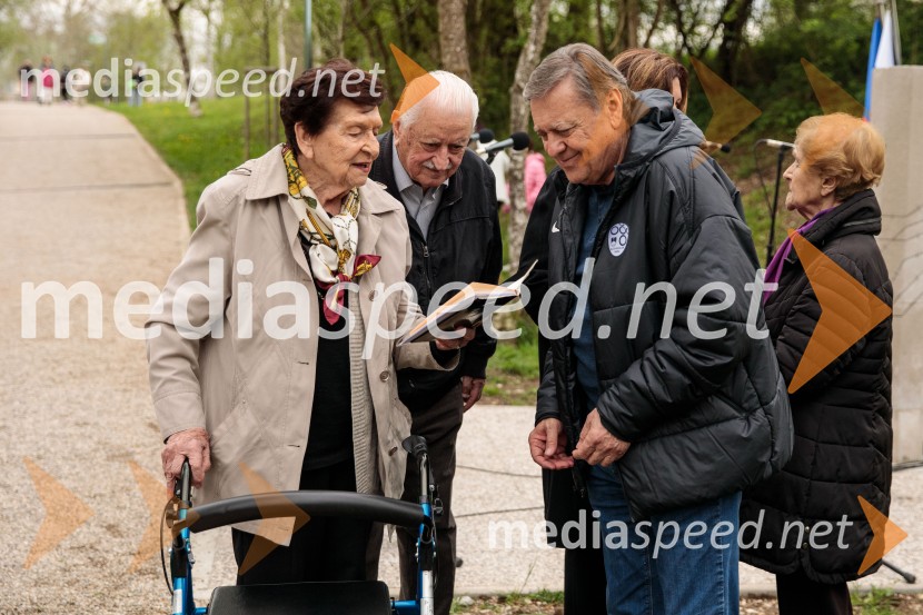  ... ;  ... ;  Zoran Janković, župan, Mestna občina LjubljanaSpominska tabla v čast Aniti Ogulin ob Poti spominov in tovarištva