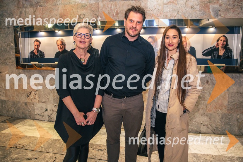  Mirjam Drnovšček, direktorica, SNG Nova Gorica;  Marko Bratuš, umetniški vodja Slovenskega mladinskega gledališča;  Gaja Višnar, igralkaKralj Lear, premiera v SNG Nova Gorica