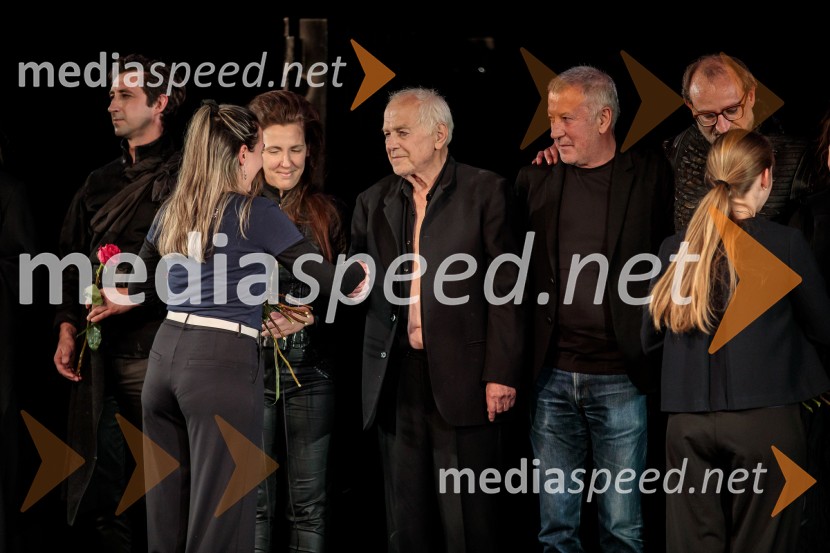  Žiga Udir, igralec;  Patrizia  Jurinčič Finžgar, igralka;  Bine Matoh, upokojeni igralec SNG Nova Gorica in prejemnik Borštnikovega prstana;  Ivica Buljan, režiser;  Blaž Valič, igralecKralj Lear, premiera v SNG Nova Gorica