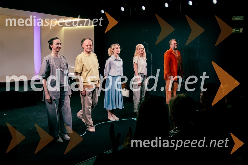  Mojca Funkl, igralka;  Gašper Jarni, igralec;  Iva Krajnc Bagola, igralka;  Tjaša  Železnik, igralka;  Lotos Vincenc Šparovec, igralecAlarm telesa, premiera v MGL