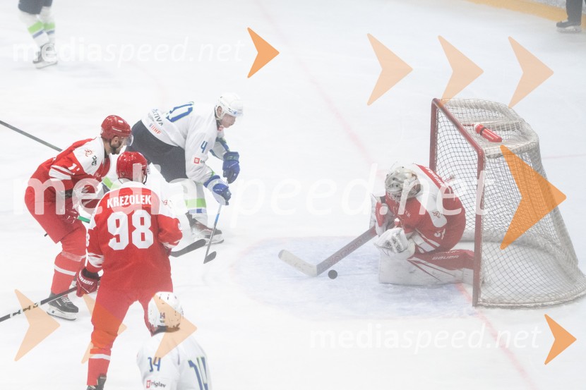 Slovenija - Poljska, prijateljska hokejska tekma v Mariboru