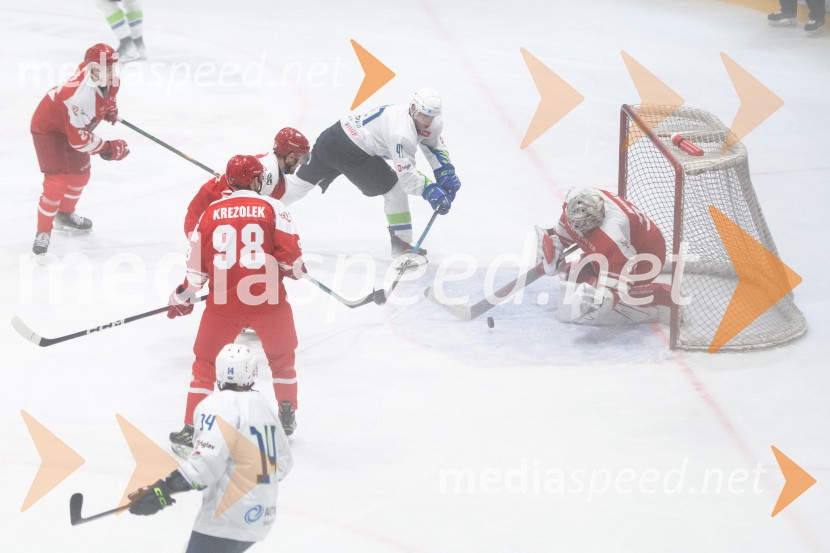Slovenija - Poljska, prijateljska hokejska tekma v Mariboru