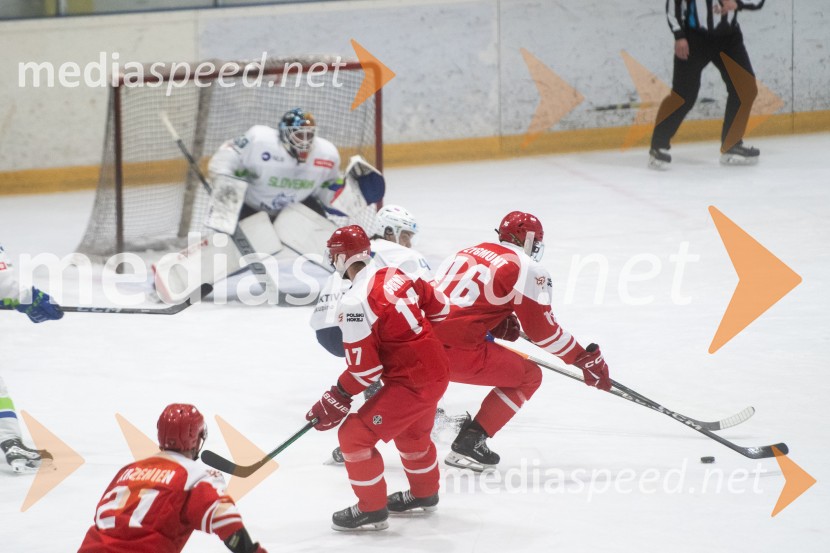 Slovenija - Poljska, prijateljska hokejska tekma v Mariboru