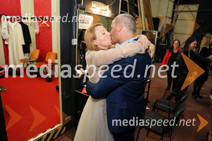  Nataša Matjašec Rošker, igralka;  Danilo Rošker, direktor SNG MariborFedra, premiera Drame SNG Maribor