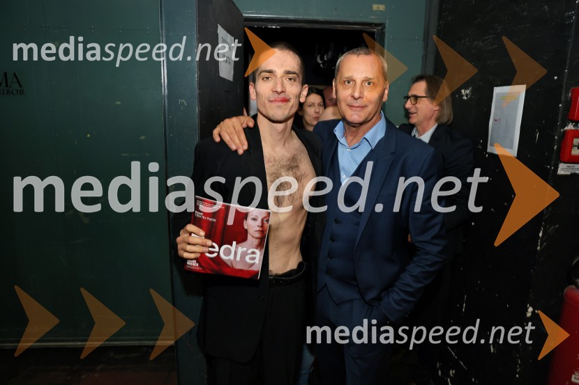  Petja Labović, igralec;  Danilo Rošker, direktor SNG MariborFedra, premiera Drame SNG Maribor