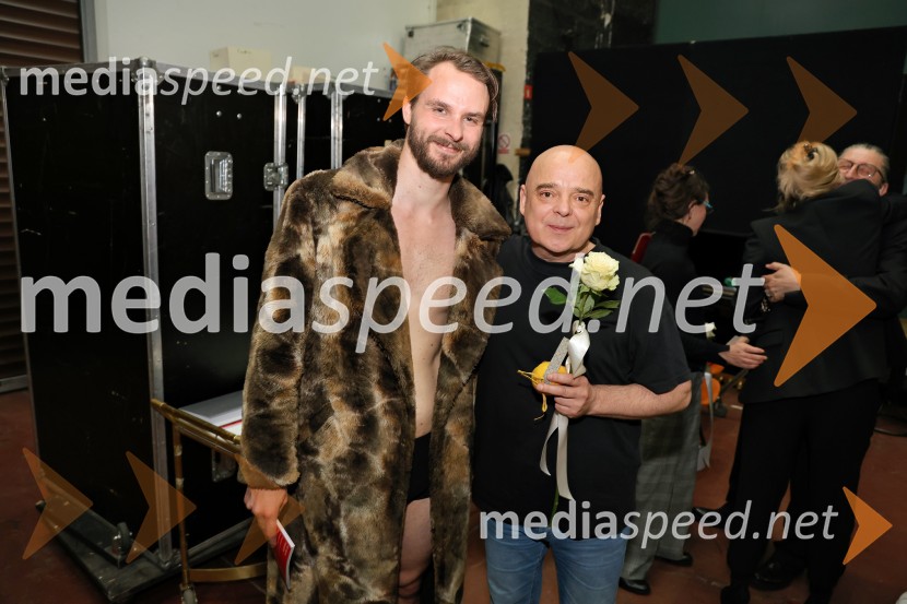  Blaž Dolenc, igralec;  Branko  Rožman, avtor glasbe in korepetitorFedra, premiera Drame SNG Maribor