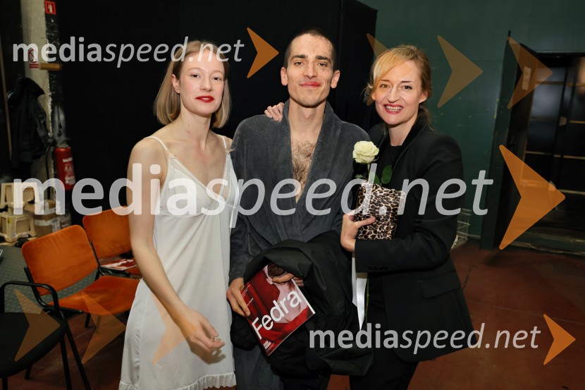  Julija Klavžar, igralka;  Petja Labović, igralec;  Valentina Turcu, koreografinja in baletna solistkaFedra, premiera Drame SNG Maribor