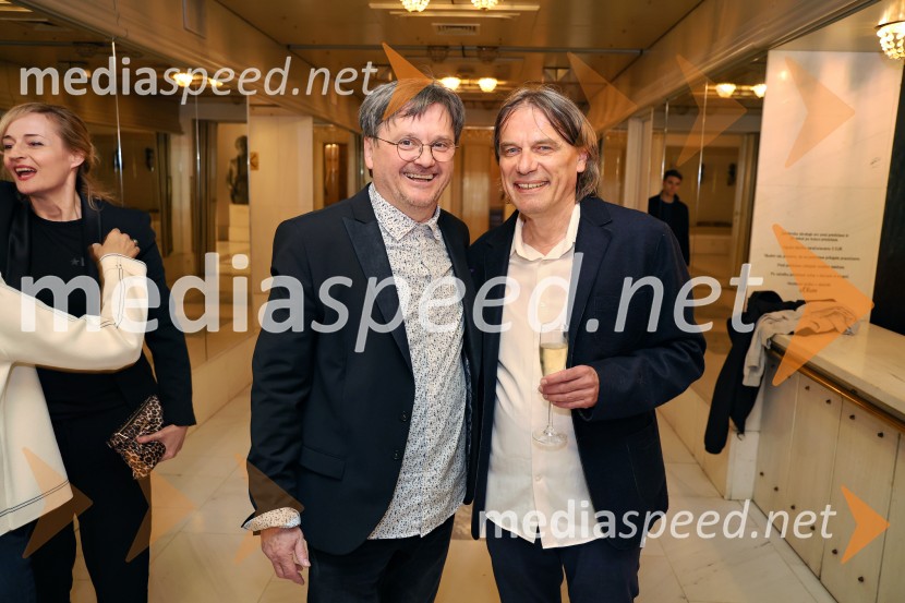  Branko Šturbej, igralec;   Bojan Labović, scenarist in režiser, direktor, Festival Slovenskega FilmaFedra, premiera Drame SNG Maribor