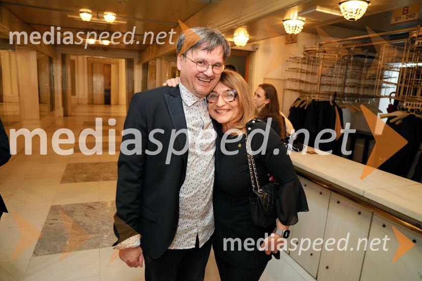  Branko Šturbej, igralec; dr. dent. med. Darja Lutar LovrecFedra, premiera Drame SNG Maribor