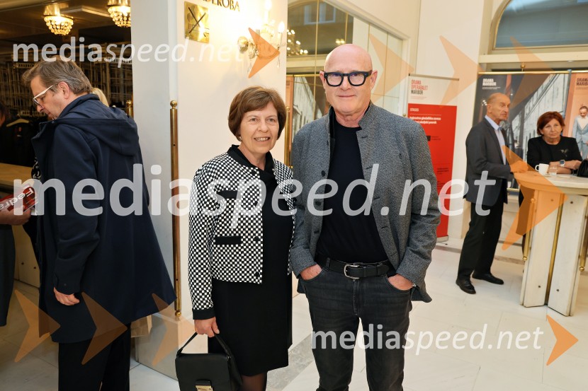  Bojana Šarkanj, lastnica Galerije Hest;  Emil Šarkanj, lastnik Galerije Hest, nekdanji predsednik Rotary kluba MariborFedra, premiera Drame SNG Maribor