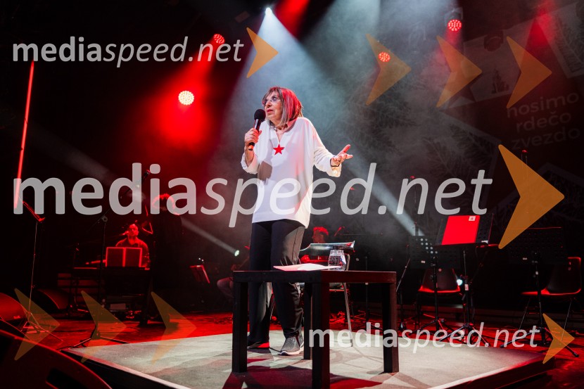  Svetlana Makarovič, pisateljicaKoncert Svetlane Makarovič Nosimo rdečo zvezdo