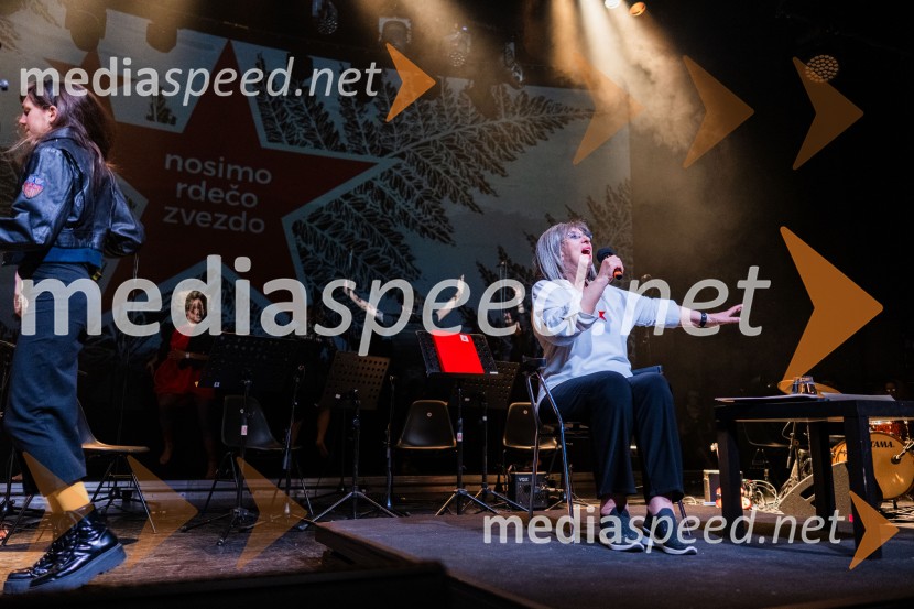  Svetlana Makarovič, pisateljicaKoncert Svetlane Makarovič Nosimo rdečo zvezdo