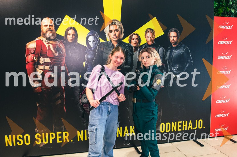  ... ;  Ari , cosplayVečer superjunakov s filmom Thunderbolti v Cineplexx Ljubljana