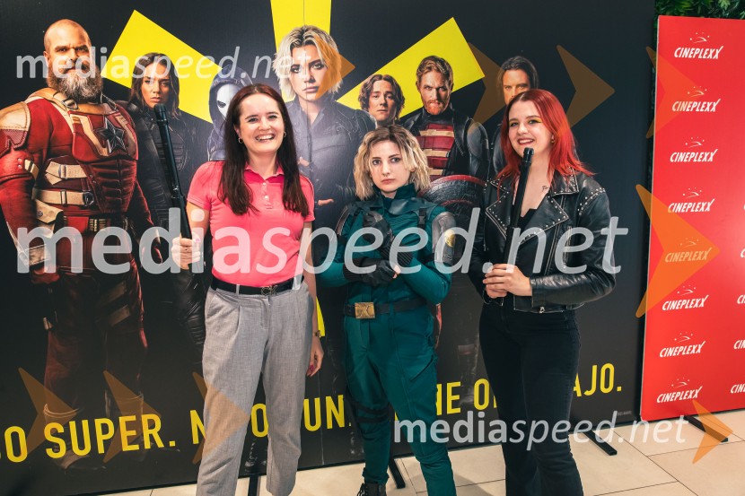 ... ;  Ari , cosplay;  ... Večer superjunakov s filmom Thunderbolti v Cineplexx Ljubljana