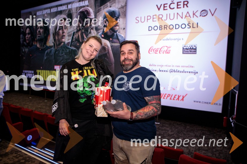  Tanja Divac, novinarka;  ... Večer superjunakov s filmom Thunderbolti v Cineplexx Ljubljana