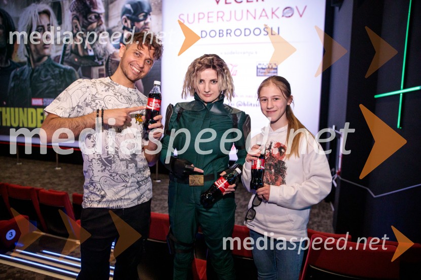  Matic  Gaiser, cosplayer, costumer;  Ari , cosplay;  ... Večer superjunakov s filmom Thunderbolti v Cineplexx Ljubljana
