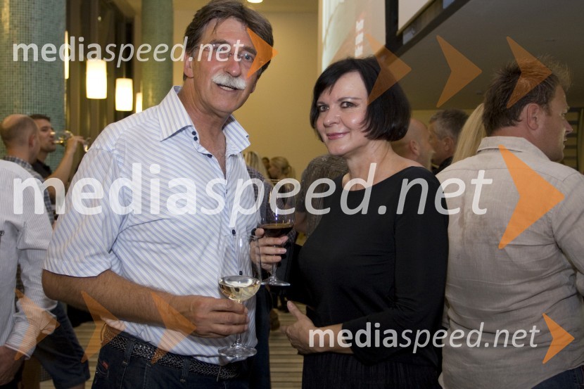 Jožko Čuk, v.d. direktorja Slovenskega narodnega gledališča (SNG) Nova Gorica in Jožica Brodarič, modna ikonaCenter urbane kulture Kino Šiška, otvoritev